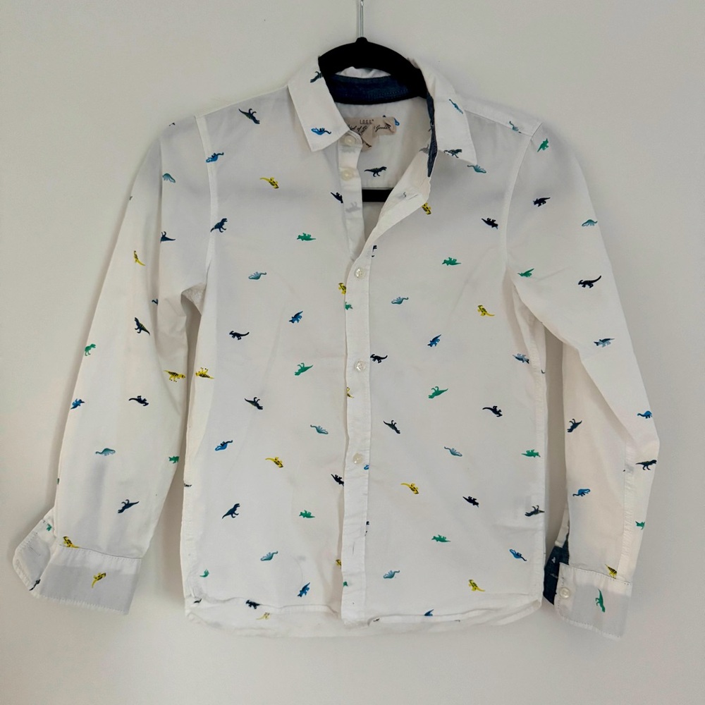 H&M kids boys dinosaur print shirt size 9-10 year
